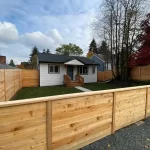 Landscape fence installation everett washington after