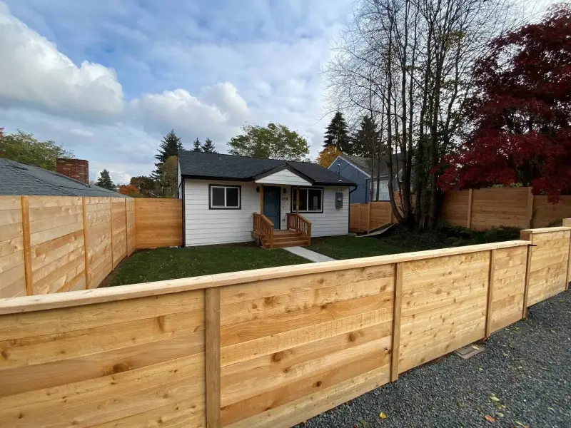 Landscape fence installation everett washington after