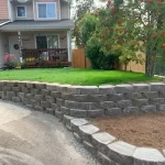 Landscape fence installation retaining wall installation everett washington after 2