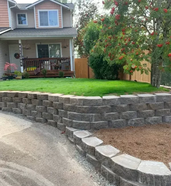 Landscape fence installation retaining wall installation everett washington after 2