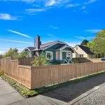 Landscape fence staining in bellingham washington after 2