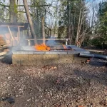 Landscape fireplace installation marysville washington 2