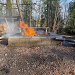 Landscape fireplace installation marysville washington 3