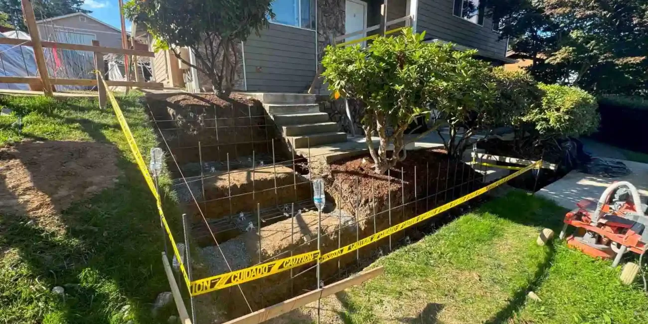 concrete retaining wall snohomish washington 2