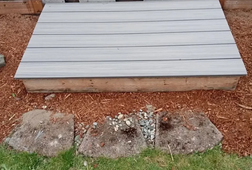 deck installation tore off boards installed new boards marysville washington after