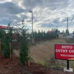 gas station pilot tree installation arlington washington 2