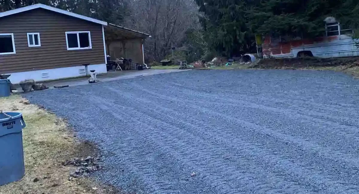 gravel installation for a driveway oso washington after 2