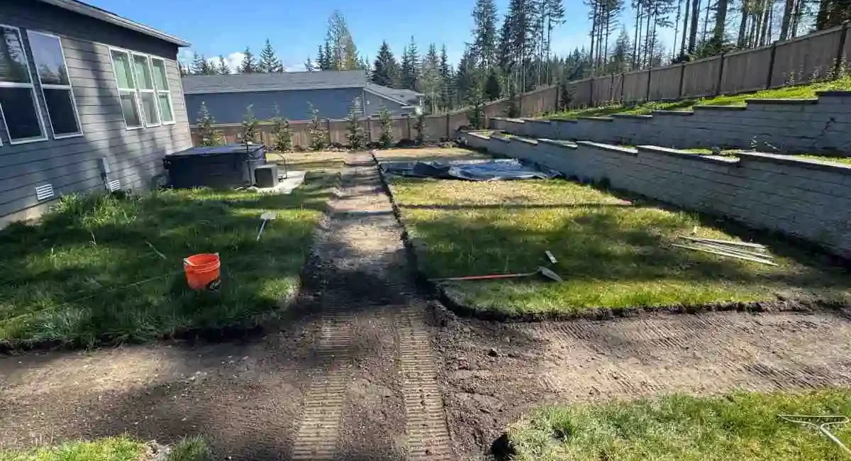 gravel walkways lake stevens washington 3 before