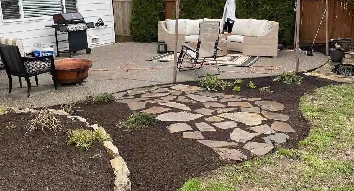 landscape cleanup and flagstone snohomish washington