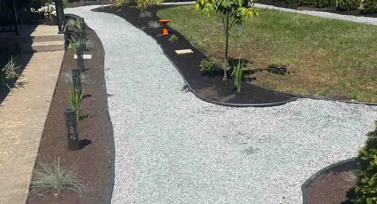 landscape install trees plants dirt rocks walkway marysville Washington