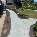 landscape install trees plants dirt rocks walkway marysville Washington