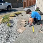landscape installation pavers and landscape gravel job marysville washington