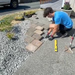 landscape installation pavers and landscape gravel job marysville washington 2