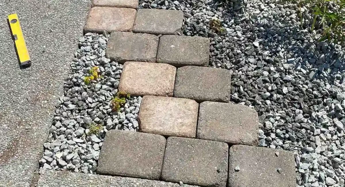 landscape installation pavers and landscape gravel job marysville washington 3