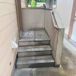 pressure washed front driveway before photo in kenova washington 4
