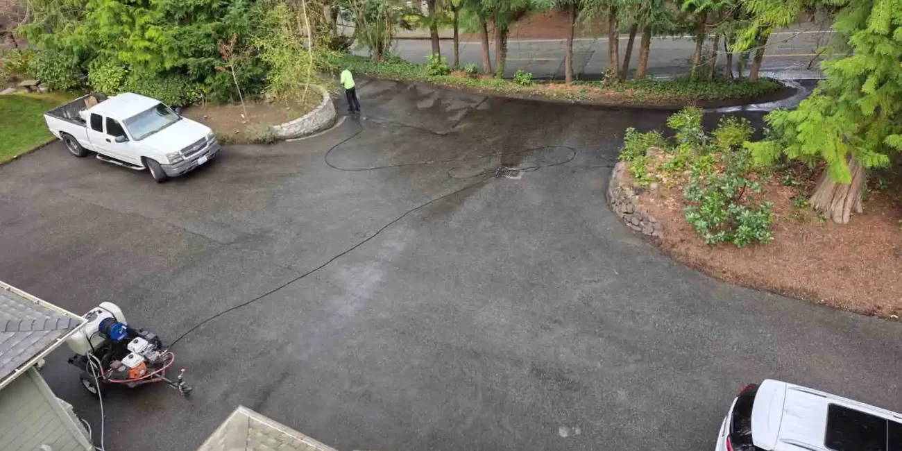 pressure washing driveway bothell washington 2