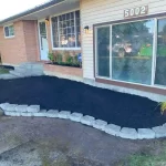 pressure washing landscape and pressure wash retaining wall marysville washington
