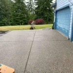 pressure washing the back patio of cameno washington after