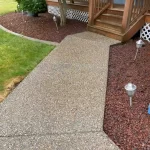 pressure washing the back patio of cameno washington after 4