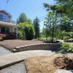 retaining wall and landscape everett washington