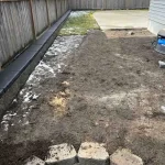sod retaining wall concrete after but sod not finished yet everett washington