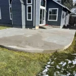 sod retaining wall concrete and sod everett washington finished